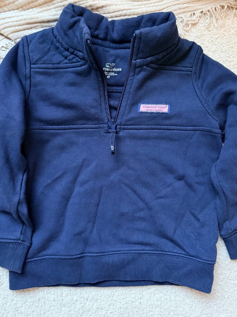 Toddler Vinyard Vines Quarter Zip Pullover